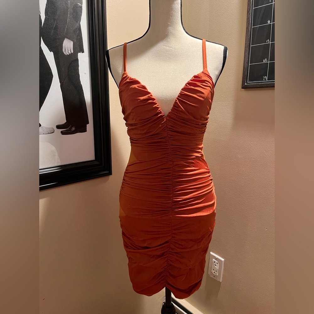 Fashion Nova Citrus Heights Ruched Dress